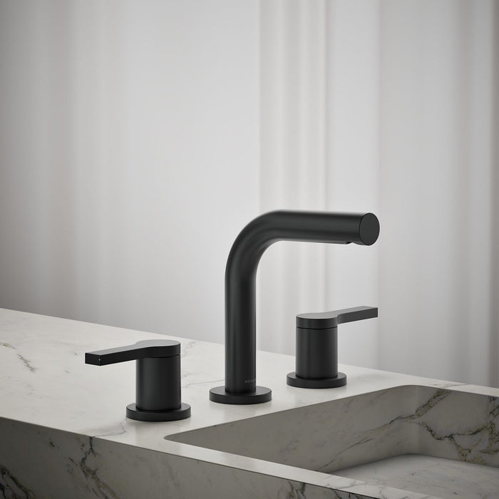 KOHLER K-33592-4N Elate Widespread Bathroom Sink Faucet, 0.5 GPM, matte black - view 3