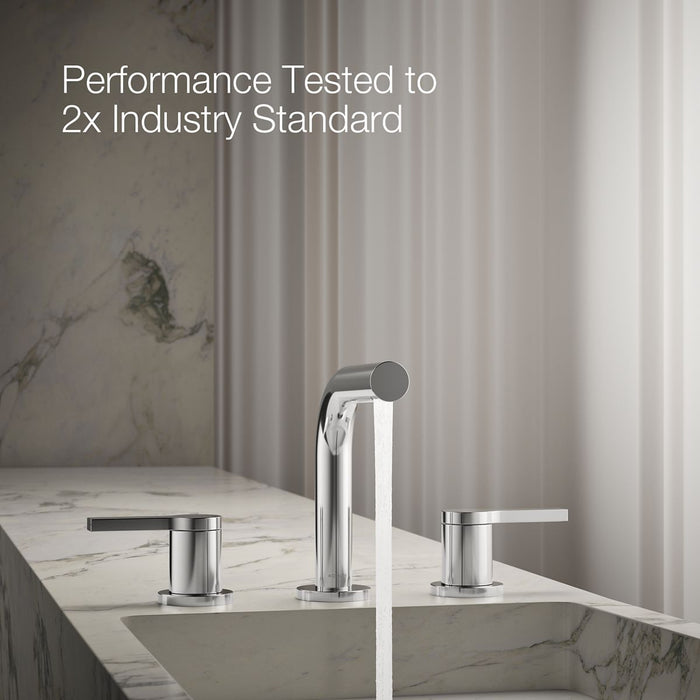 KOHLER K-33592-4N Elate Widespread Bathroom Sink Faucet, 0.5 GPM, polished chrome - view 2