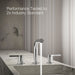 KOHLER K-33592-4N Elate Widespread Bathroom Sink Faucet, 0.5 GPM, polished chrome - view 2