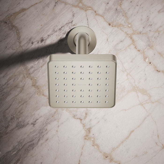 KOHLER K-33597 Venza Single-function Showerhead, 1.5 GPM, vibrant brushed nickel - view 3