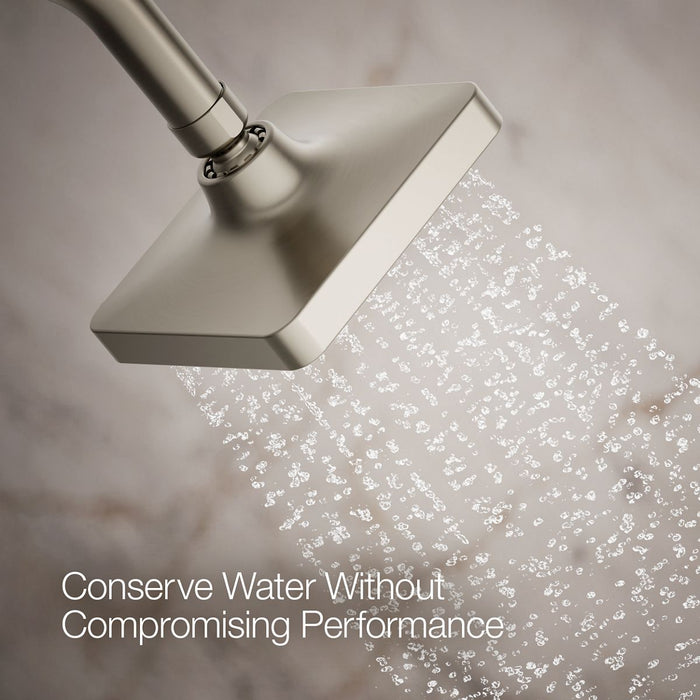 KOHLER K-33597 Venza Single-function Showerhead, 1.5 GPM, vibrant brushed nickel - view 4
