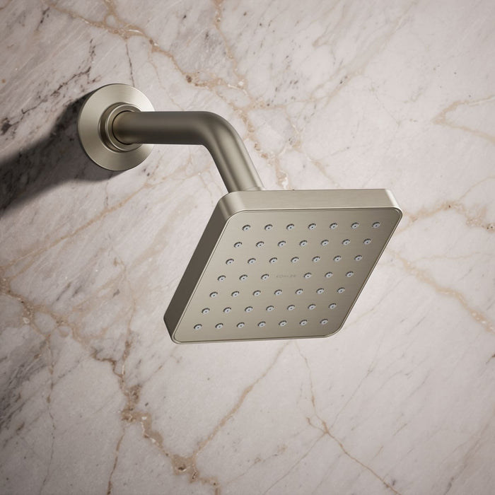 KOHLER K-33597 Venza Single-function Showerhead, 1.5 GPM, vibrant brushed nickel - view 5
