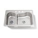 KOHLER K-3361-4 Staccato 33" top-mount double-bowl kitchen sink, stainless steel