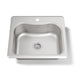 KOHLER K-3362-1 Staccato 25" top-mount single-bowl kitchen sink, stainless steel - view 5