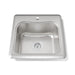 KOHLER K-3363-1 Staccato 20" top-mount single-bowl bar sink, stainless steel - view 3