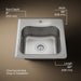 KOHLER K-3363-1 Staccato 20" top-mount single-bowl bar sink, stainless steel - view 4