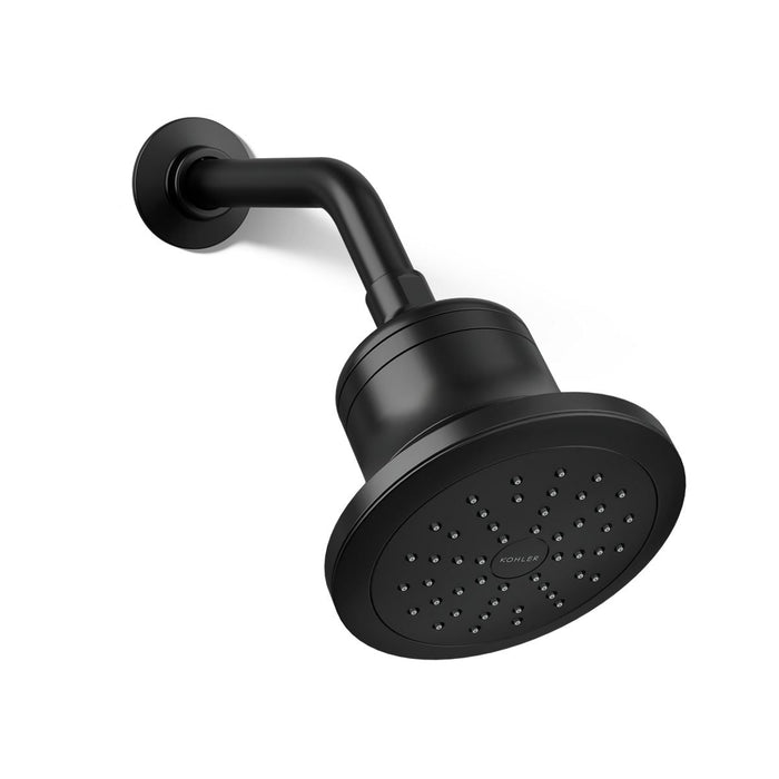 KOHLER K-33631 Cinq™ Round Single-function Filtered Showerhead, 2.5 GPM, matte black - view 4