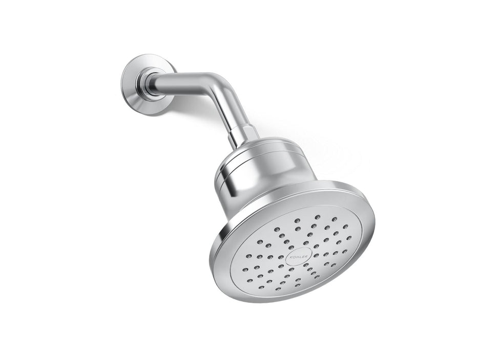 KOHLER K-33631 Cinq™ Round Single-function Filtered Showerhead, 2.5 GPM, polished chrome