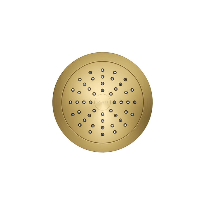 KOHLER K-33631 Cinq™ Round Single-function Filtered Showerhead, 2.5 GPM, vibrant brushed moderne brass - view 4