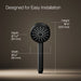 KOHLER K-33640 Elate Three-function Handshower, 1.5 GPM, matte black - view 4