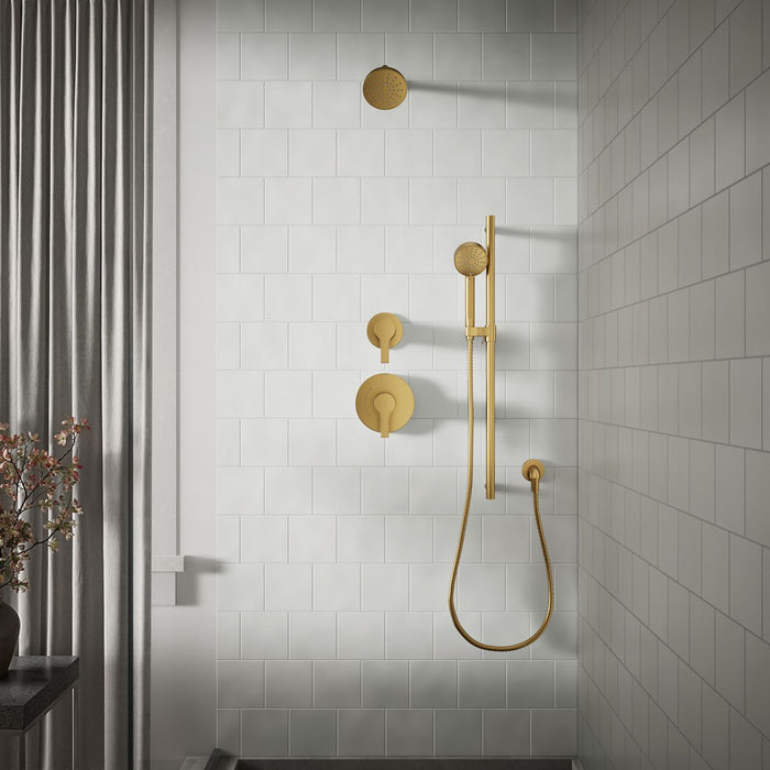 KOHLER K-33640 Elate Three-function Handshower, 1.5 GPM, vibrant brushed moderne brass - view 2