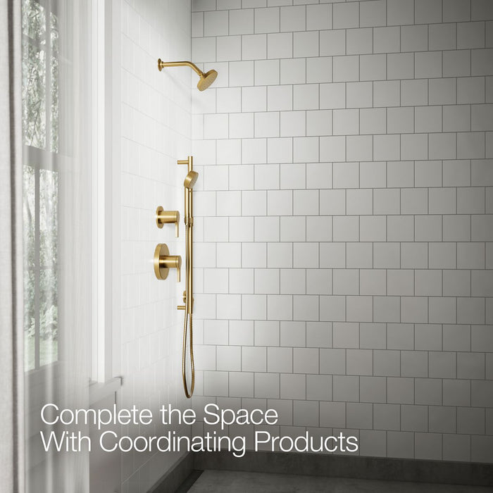 KOHLER K-33640 Elate Three-function Handshower, 1.5 GPM, vibrant brushed moderne brass - view 5