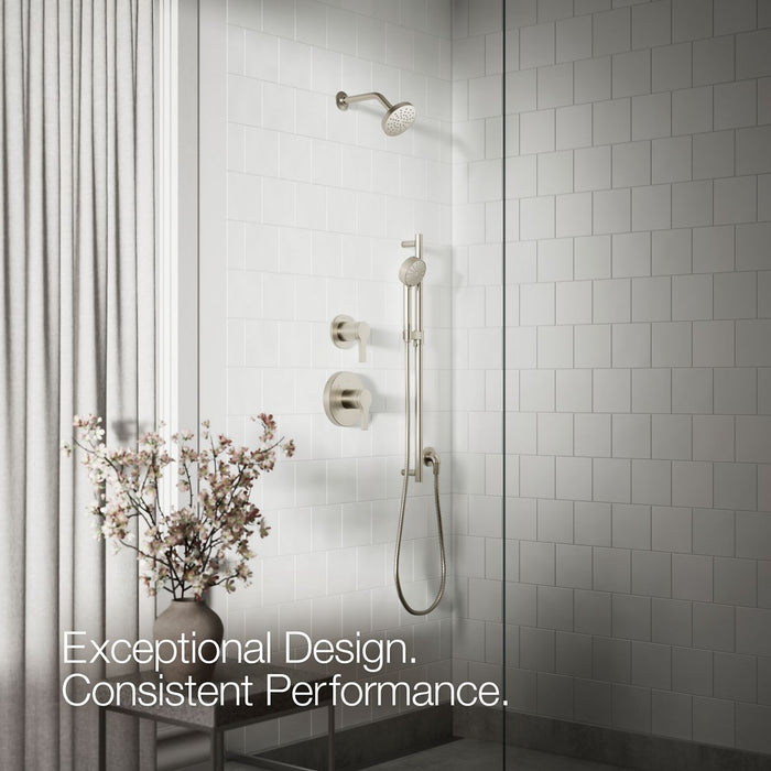KOHLER K-33640 Elate Three-function Handshower, 1.5 GPM, vibrant brushed nickel - view 4