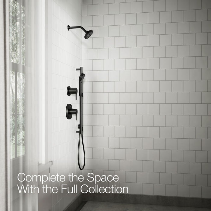 KOHLER K-33641 Elate Single-function Showerhead, 1.5 GPM, matte black - view 4
