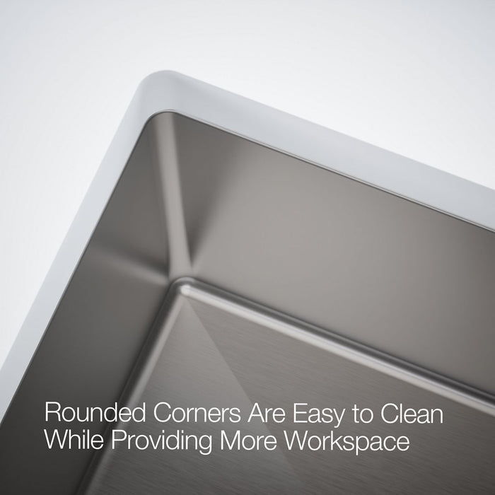 KOHLER K-33656 Strive 32-1/2" Undermount Single-bowl Farmhouse Workstation Kitchen Sink, stainless steel - view 3