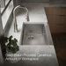 KOHLER K-33656 Strive 32-1/2" Undermount Single-bowl Farmhouse Workstation Kitchen Sink, stainless steel - view 5