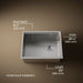 KOHLER K-33659 Strive 23" Undermount Single-bowl Workstation Kitchen Sink, stainless steel - view 4