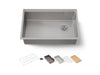 KOHLER K-33660 Strive 29" Undermount Single-bowl Workstation Kitchen Sink, stainless steel