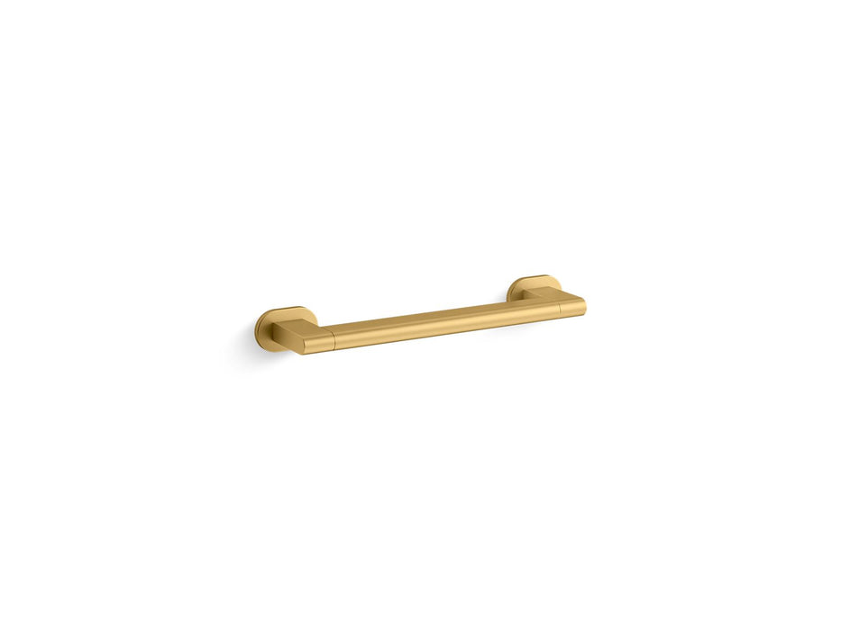 KOHLER K-33676 Belay™ 12" Grab Bar, vibrant brushed moderne brass