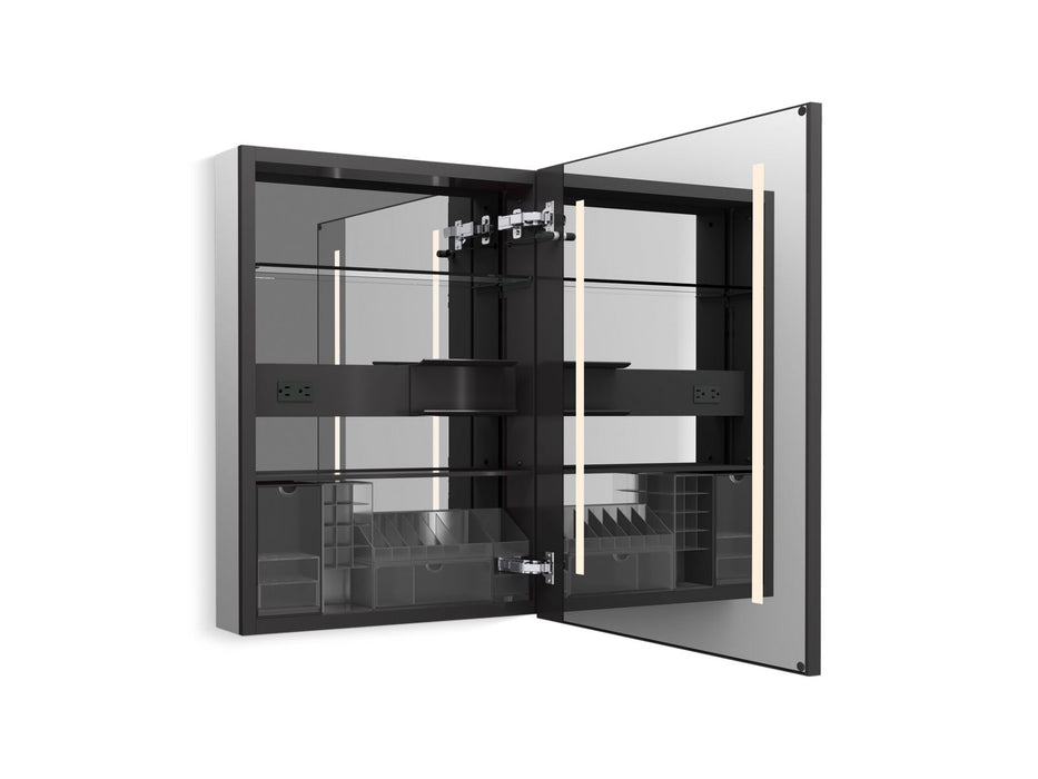 KOHLER K-33690-R Collage 24" x 32" lighted framed medicine cabinet, right-hinged