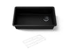 KOHLER K-33710 Billings™ 32-1/2" Undermount Single-bowl Kitchen Sink, matte black
