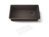 KOHLER K-33710 Billings™ 32-1/2" Undermount Single-bowl Kitchen Sink, matte brown