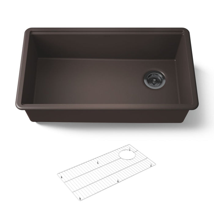 KOHLER K-33710 Billings™ 32-1/2" Undermount Single-bowl Kitchen Sink, matte brown - view 5