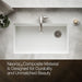 KOHLER K-33710 Billings™ 32-1/2" Undermount Single-bowl Kitchen Sink, matte white - view 3