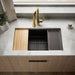 KOHLER K-33710 Billings™ 32-1/2" Undermount Single-bowl Workstation Kitchen Sink, matte black - view 5