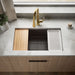 KOHLER K-33710 Billings™ 32-1/2" Undermount Single-bowl Workstation Kitchen Sink, matte brown - view 5