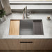 KOHLER K-33710 Billings™ 32-1/2" Undermount Single-bowl Workstation Kitchen Sink, matte grey - view 4