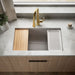 KOHLER K-33710 Billings™ 32-1/2" Undermount Single-bowl Workstation Kitchen Sink, matte taupe - view 4