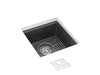KOHLER K-33711 Billings™ 18" Undermount Bar Sink, matte graphite