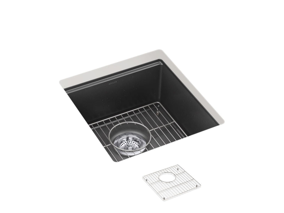 KOHLER K-33711 Billings™ 18" Undermount Bar Sink, matte graphite