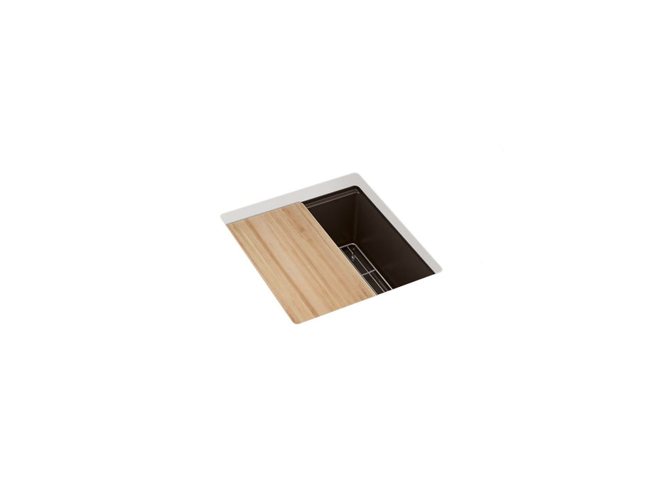 KOHLER K-33711 Billings™ 18" Undermount Bar Sink with Accessories, matte brown - view 2