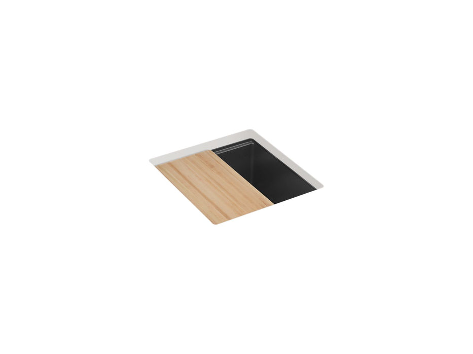 KOHLER K-33711 Billings™ 18" Undermount Bar Sink with Accessories, matte graphite