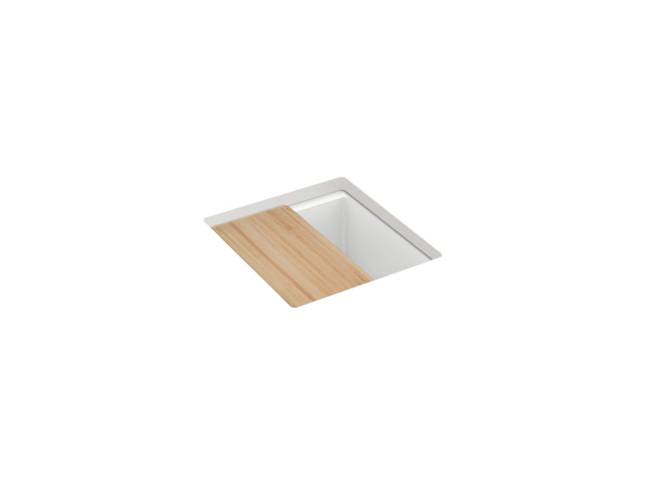 KOHLER K-33711 Billings™ 18" Undermount Bar Sink with Accessories, matte white