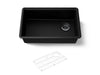 KOHLER K-33712 Billings™ 29" Undermount Single-bowl Kitchen Sink, matte black