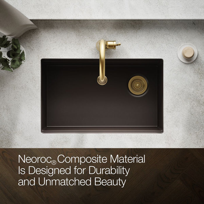 KOHLER K-33712 Billings™ 29" Undermount Single-bowl Kitchen Sink, matte brown - view 4