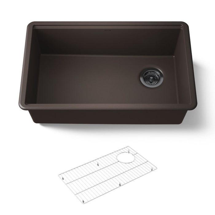 KOHLER K-33712 Billings™ 29" Undermount Single-bowl Kitchen Sink, matte brown - view 5