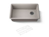 KOHLER K-33712 Billings™ 29" Undermount Single-bowl Kitchen Sink, matte taupe