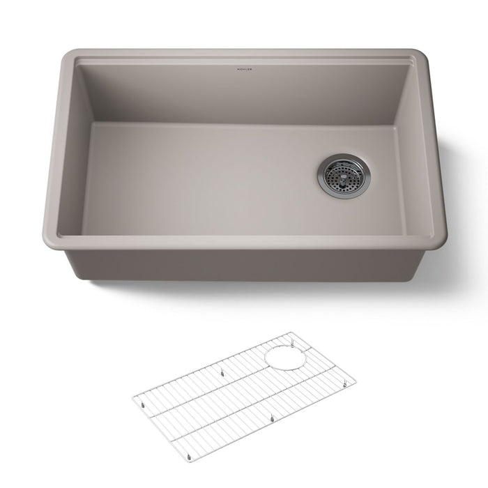 KOHLER K-33712 Billings™ 29" Undermount Single-bowl Kitchen Sink, matte taupe - view 5