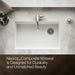 KOHLER K-33712 Billings™ 29" Undermount Single-bowl Kitchen Sink, matte white - view 4