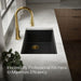 KOHLER K-33712 Billings™ 29" Undermount Single-bowl Workstation Kitchen Sink, matte black - view 3