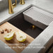KOHLER K-33712 Billings™ 29" Undermount Single-bowl Workstation Kitchen Sink, matte brown - view 5