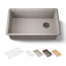 KOHLER K-33712 Billings™ 29" Undermount Single-bowl Workstation Kitchen Sink, matte taupe - view 5