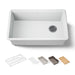 KOHLER K-33712 Billings™ 29" Undermount Single-bowl Workstation Kitchen Sink, matte white - view 4