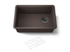 KOHLER K-33713 Billings™ 27" Undermount Single-bowl Kitchen Sink, matte brown