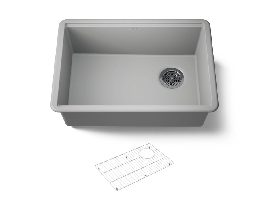 KOHLER K-33713 Billings™ 27" Undermount Single-bowl Kitchen Sink, matte grey