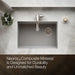 KOHLER K-33713 Billings™ 27" Undermount Single-bowl Kitchen Sink, matte grey - view 3